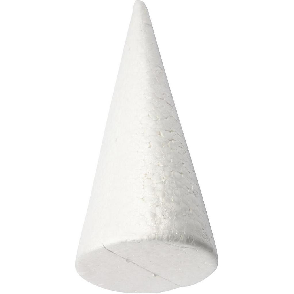 Creativ Company Styroporkegel Weiss, 35cm
