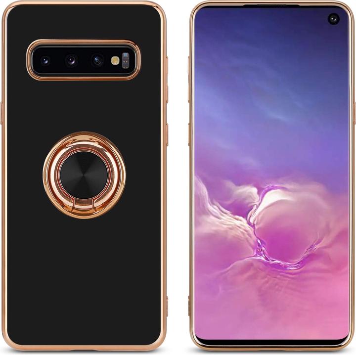 Actual product image Cadorabo Case for Samsung Galaxy S10 PLUS in TPU with camera protection and ring LM089 Style (Samsung Galaxy S10+)