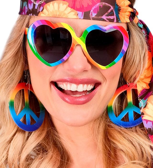 Produktbild Widmann Regenbogen Hippie Ohrringe