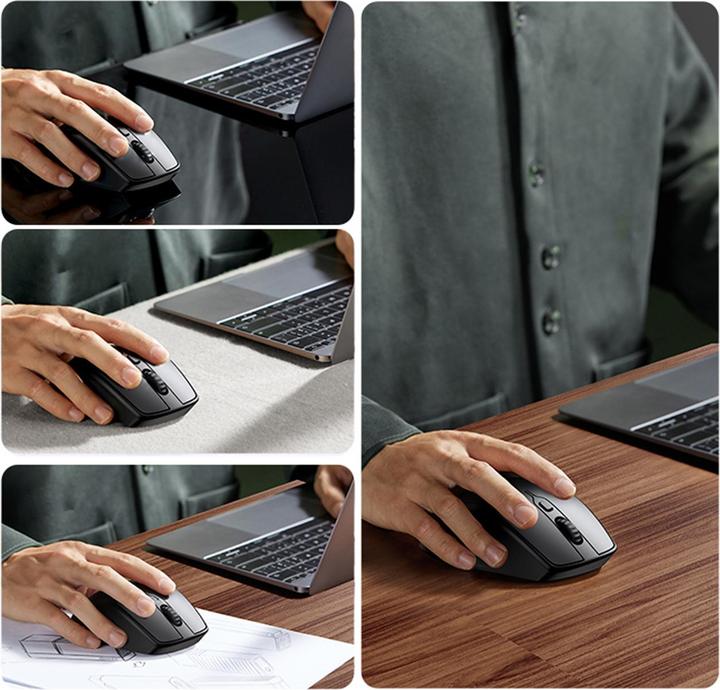 Actual product image Ugreen Wireless mouse MU101 2.4G+BT (Blue) (Wireless)