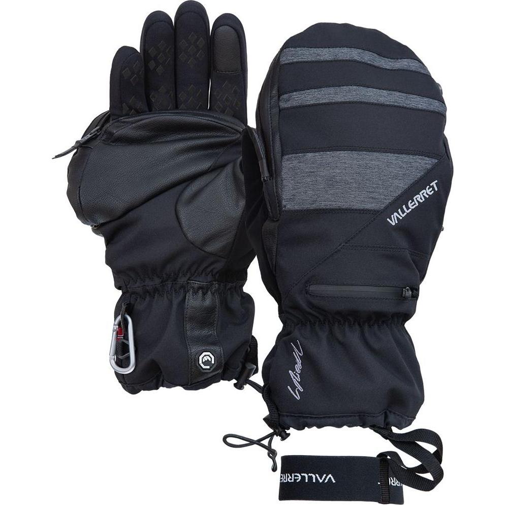 Vallerret, Handschuhe, Fotohandschuhe SKADI LRS Zipper Mitt schwarz S, Schwarz, (S)