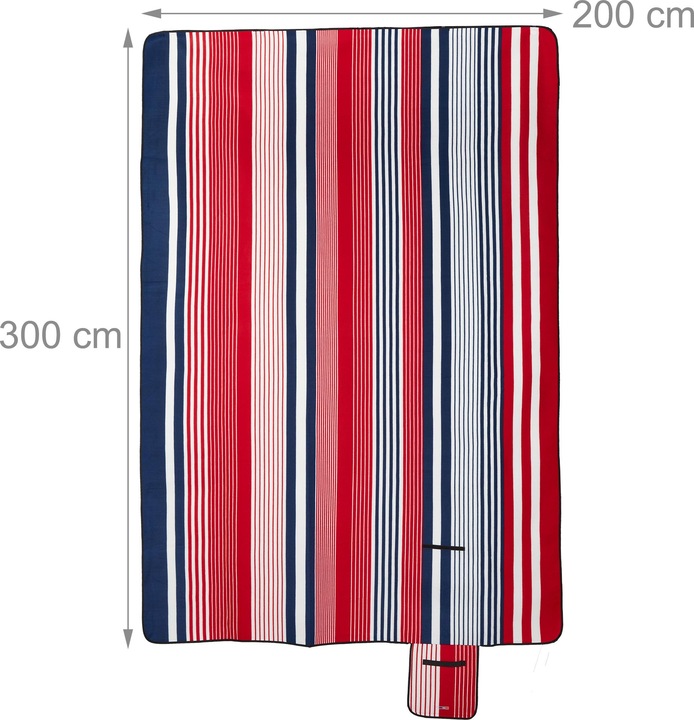 Actual product image Relaxdays Picnic blanket
