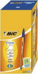 Image du produit Bic Stylo Cristal Fine Noir 0,3 mm (50 pièces) (50x)