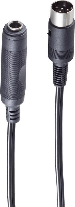 Produktbild Shiverpeaks ®-BASIC-S--Diodenkabel-DIN-Klinke-Würfelstecker 5-pol. auf Klinkenkupplung 3-pol. 6,3mm, 0,2m (0.20 m)