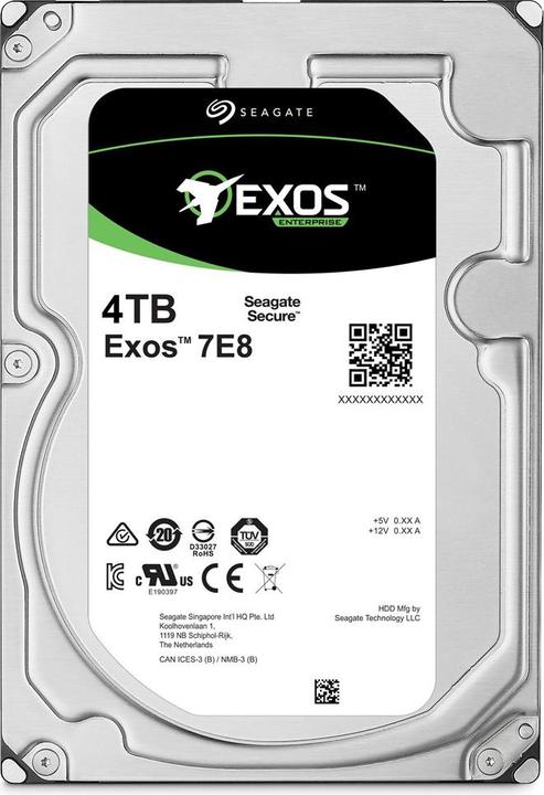 Produktbild Seagate Exos 7E8 512n (4 TB, 3.5", CMR)