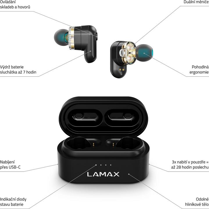 Actual product image Lamax Duals1 (NC, 28 h, Wireless)