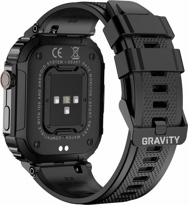 Actual product image Gravity SMARTWATCH MĘSKI GT6-1 - WYKONYWANIE POŁĄCZEŃ, MONITOR SNU (sg020a)