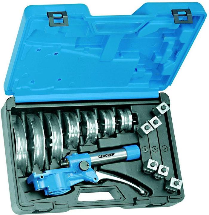 Gedore 245610 Hand tube bender set, hydraulic, 8 pieces