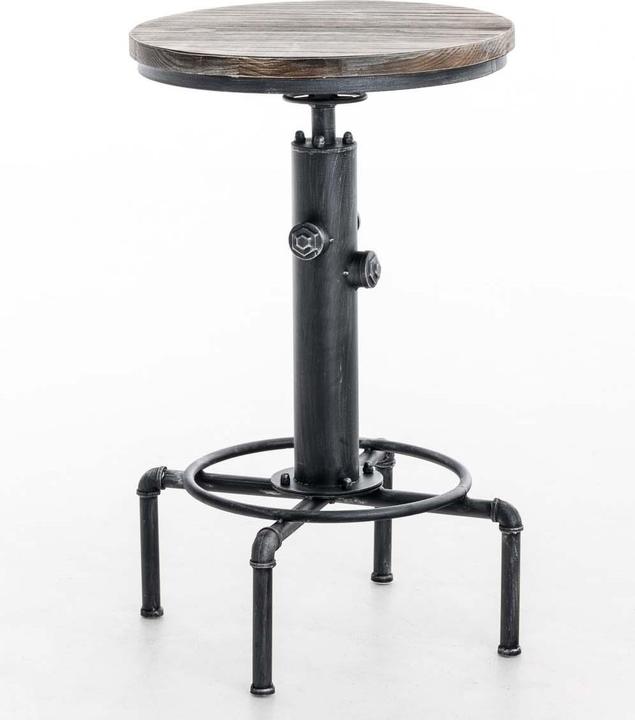 Immagine prodotto CLP Tavolo da bar Lumos, legno, argento antico