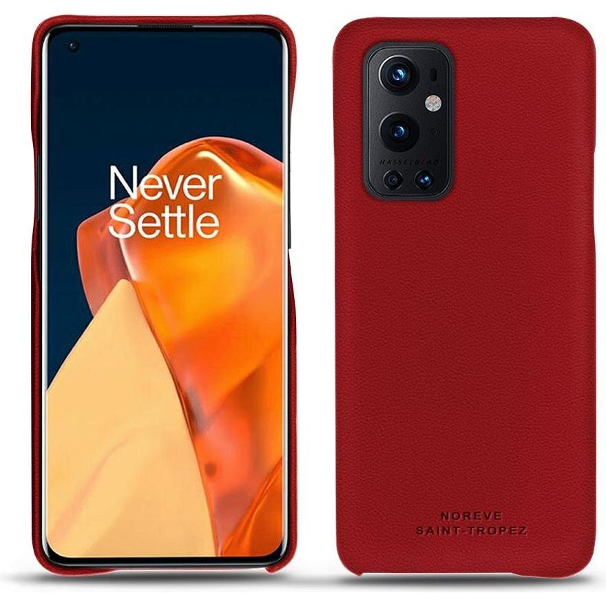Noreve Lederschutzhülle (OnePlus 9 Pro), Smartphone Hülle, Rot