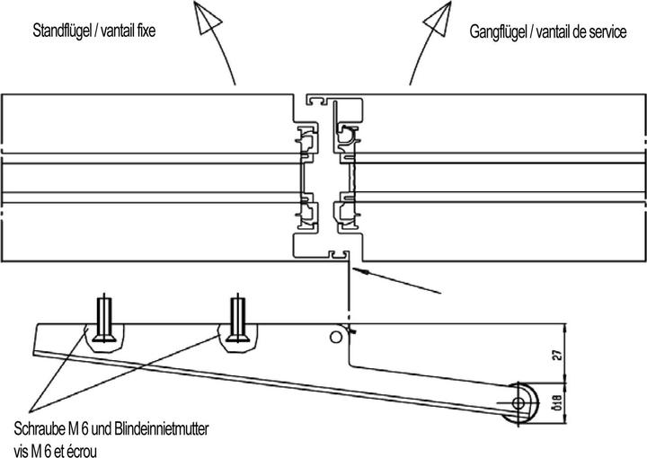 Productafbeelding Fuhr Bewegende eindklep MPM69N (Kamerdeur, Toegangsdeur, Houten deur, Balkondeur, Interieur)