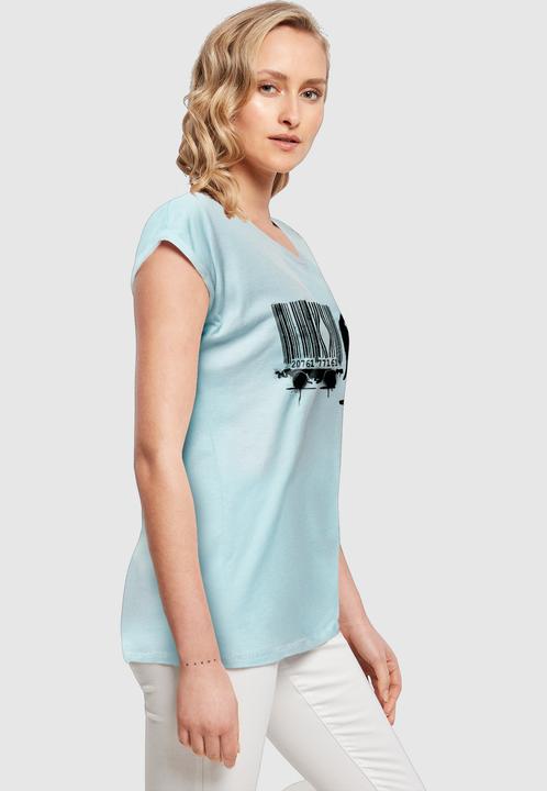 Produktbild Merchcode Ladies Brandalised - Barcode Leopard Circle T-Shirt - 189203 (L)