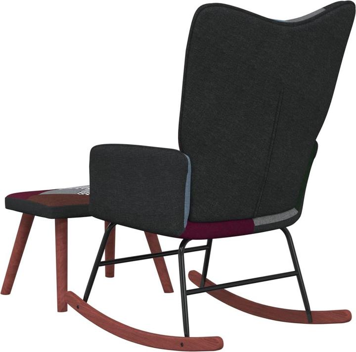 Produktbild vidaXL Schaukelstuhl mit Hocker