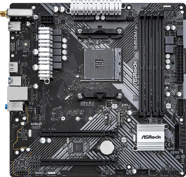 Immagine prodotto AsRock Scheda madre B450M/AC R2.0 (AM4, AMD B450, mATX)