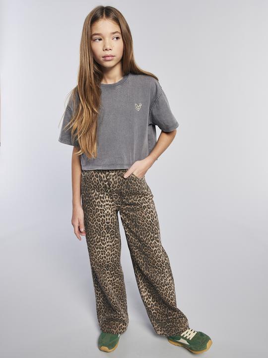 Actual product image Jonen Mädchen Cropped-Shirt mit kurzen Ärmeln (134)