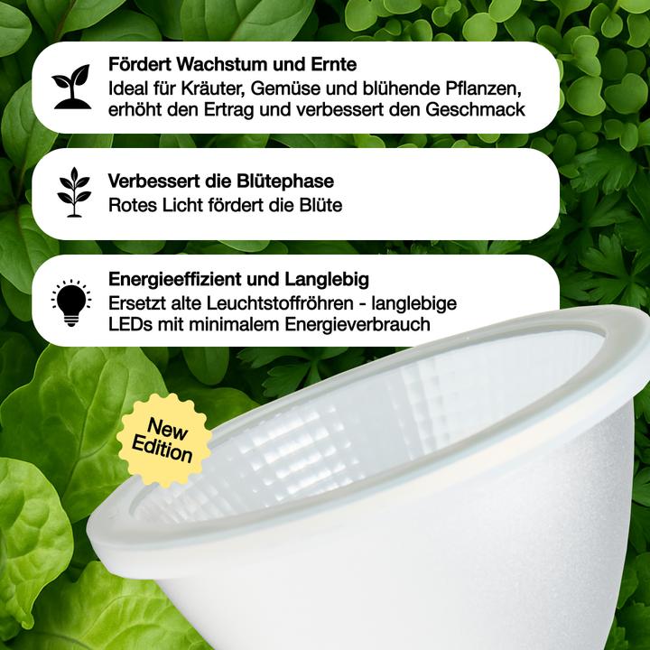 Produktbild Venso E27 Pflanzenlampe "Cultura" 15W 60° (LED, 240 V)