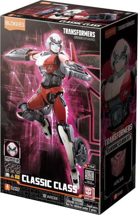 Actual product image Blokees Transformers Plastic Model Classic Class 07 Arcee 25 cm
