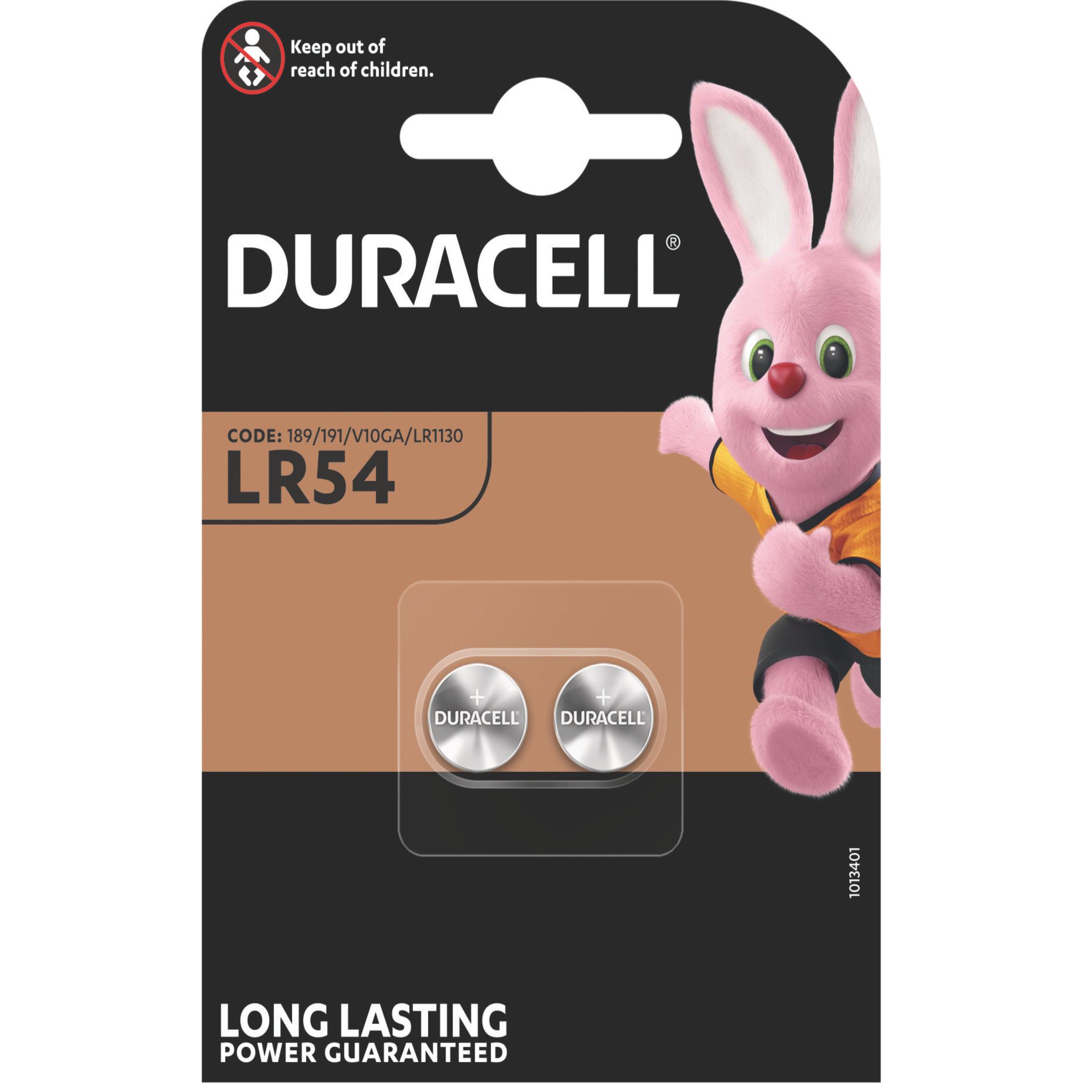 Duracell Elettronica (2 pz., AG10 / LR54 / LR1130 / V10GA, 65 mAh), Batterie + pile