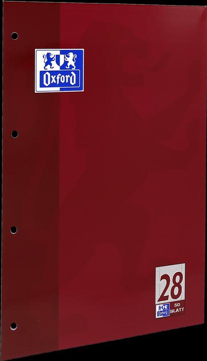 Actual product image Oxford School notepad, A4, ruling 28 (A4, Lined, Hardcover)