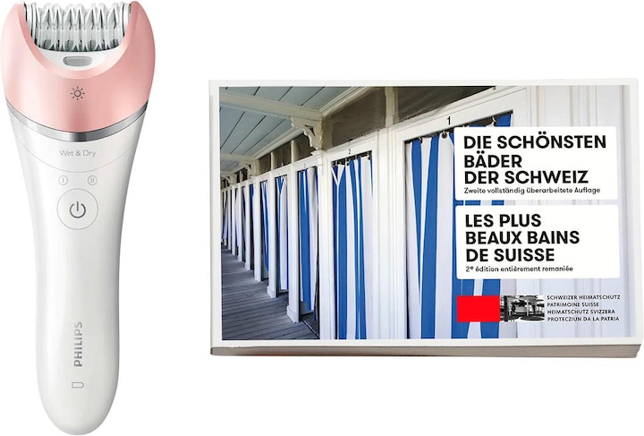 Philips Satinelle Advanced Wet&Dry BRE640/00 + The most beautiful baths in Switzerland