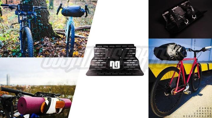 Produktbild NG Sports Zeera Lenkertaschensystem Gestell, 34x18,5cm inkl. 2x Fixplus Strap Gummizurrband, 66cm