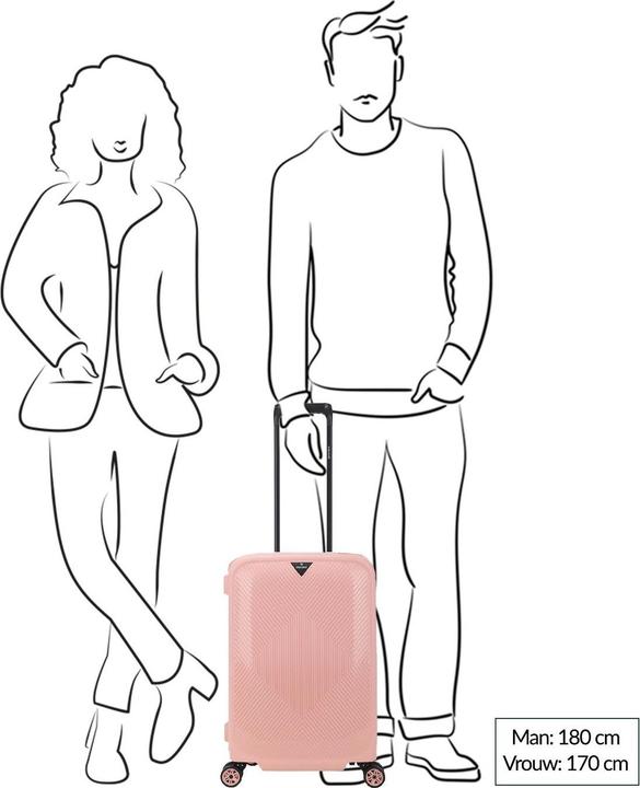 Produktbild Anständiger Axiss-Fix-Handtasche Spinner 55 Pink (43 l)