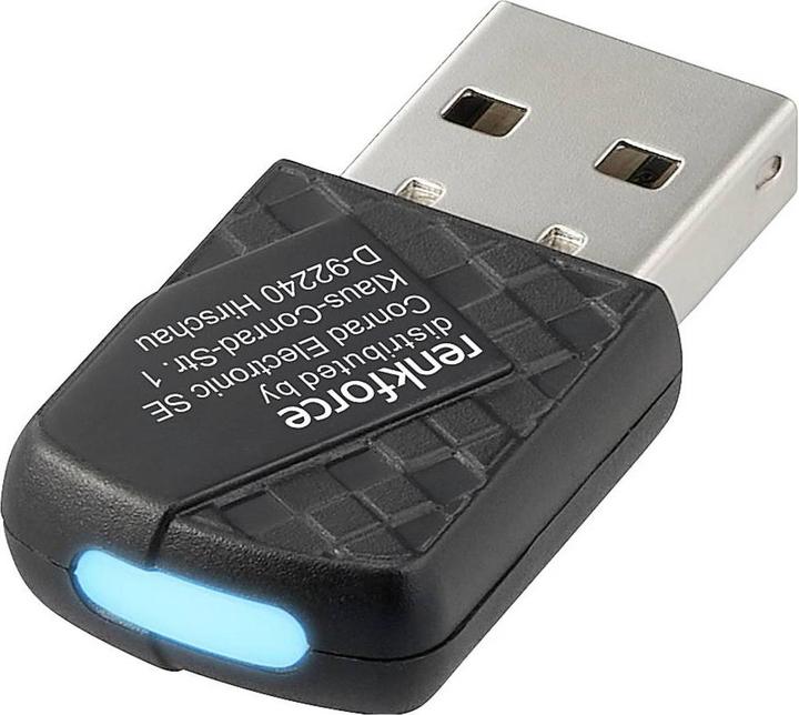 Productafbeelding Renkforce RF-WFBTA-200 WLAN- / Bluetooth®-Adapter USB-A (USB 2.0) 886 MBit/s (USB 2.0)