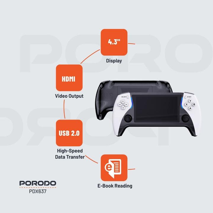 Produktbild Porodo Ga4.3 Handheld-Spielkonsole