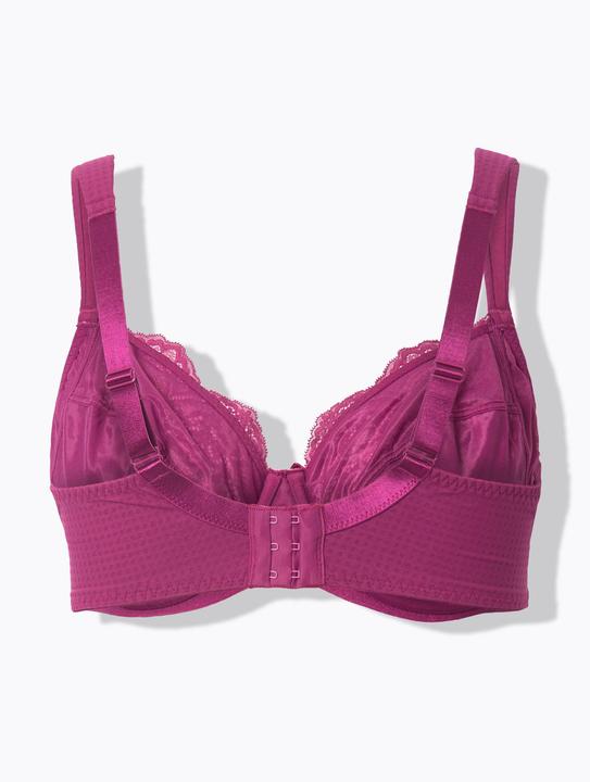 Actual product image Ulla Popken Textured Underwire Bra (100 E)