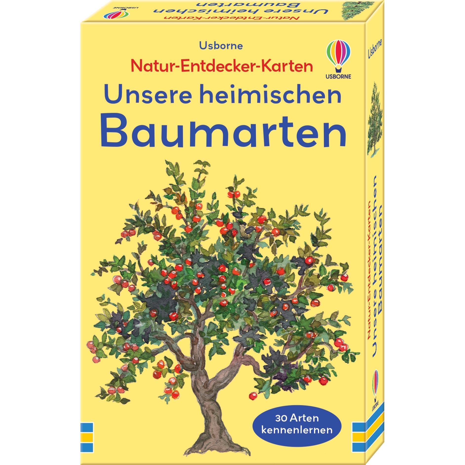 Usborne Publishing Natur-Entdecker-Karten: Unsere heimischen Baumarten (Tedesco)