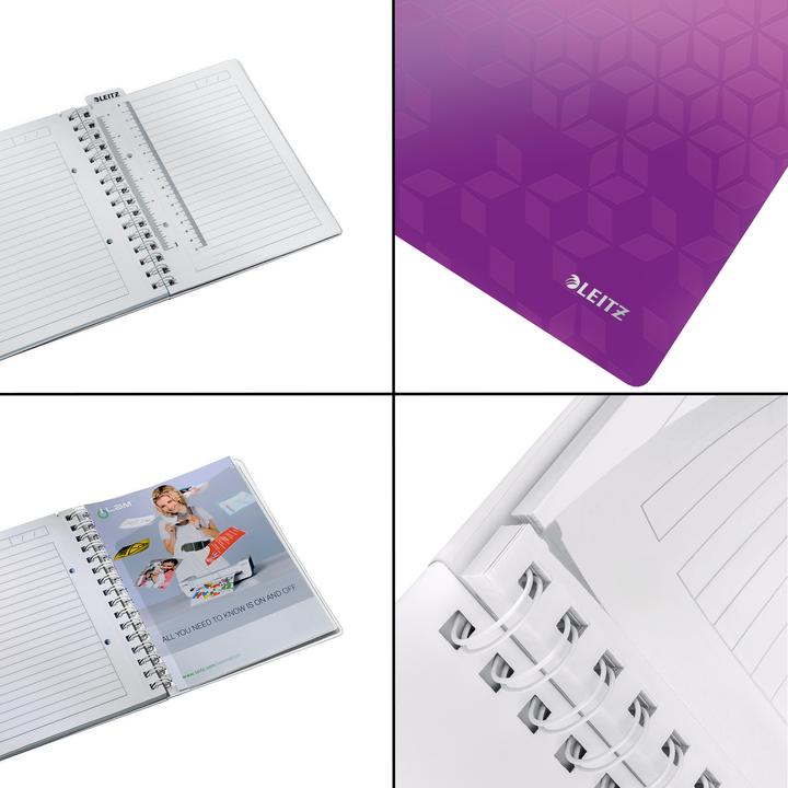 Produktbild Leitz Spiralbuch WOW (A5, Liniert, Weicher Einband)