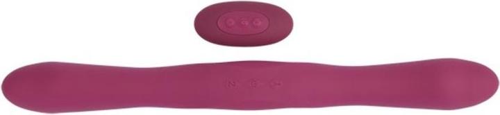Actual product image Tryst Duet - Double Ended Vibrator with Wireless Remote - Berry