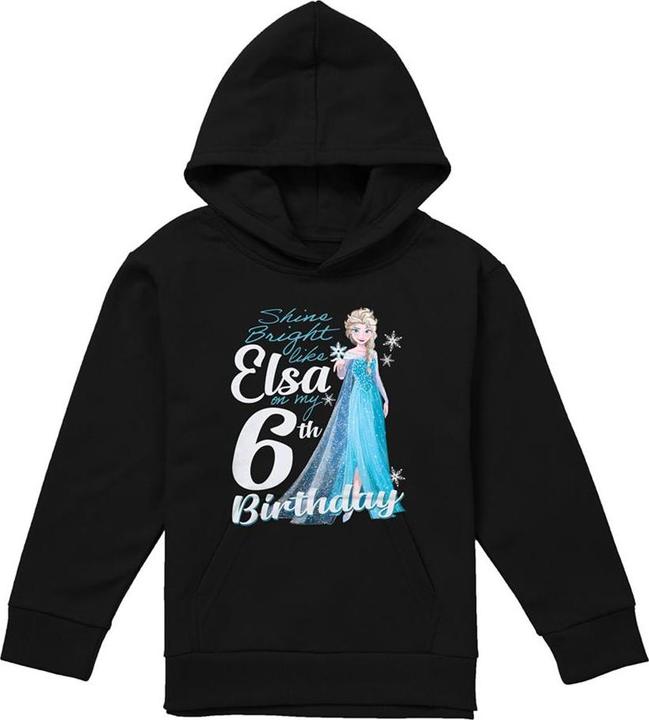 Produktbild Disney Frozen Bright Like Elsa Kapuzenpullover meliert 6 Geburtstag (128)