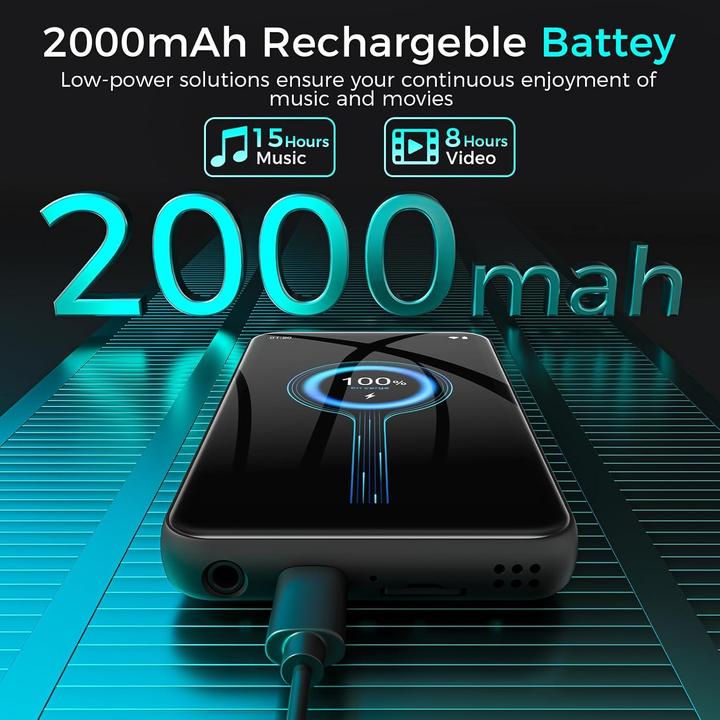 Image du produit Zaqe M12 MP3 Player mit Bluetooth und WiFi (64 Go)