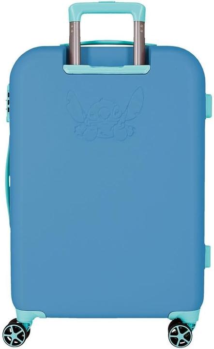 Actual product image Disney Suitcase with Stitching, Medium, Blue, TSA-ABS Lock, 4 Wheels (69 l)