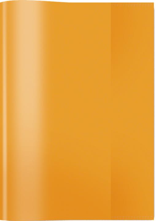 Produktbild HERMA Heftschoner, DIN A5, aus PP, transparent-orange mit Beschriftungsetikett (A5)
