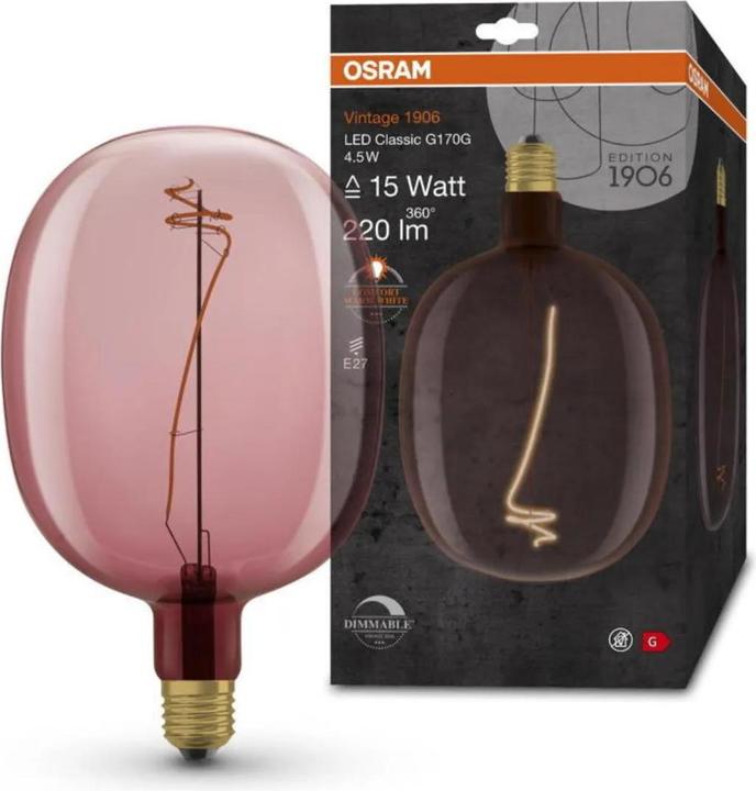 Produktbild Osram Vintage 1906 (E27, 4.50 W, 220 lm, 1 x, G)