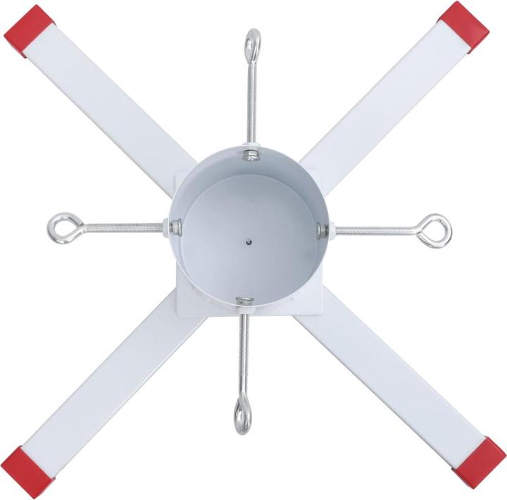 Produktbild vidaXL Christbaumständer Weihnachtsbaumständer Tannenbaumständer Weiss Metall