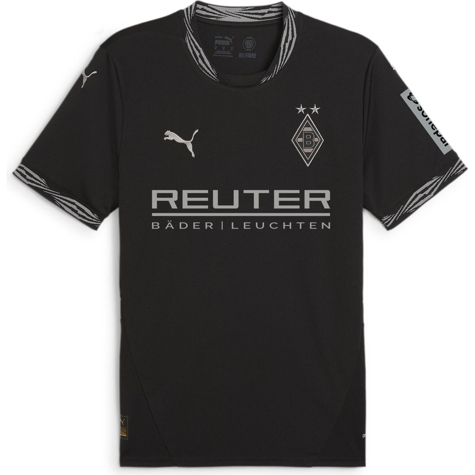 Puma, Herren, Sportshirt, BMG Third Jersey Replica with Sponsor (L), Schwarz, L