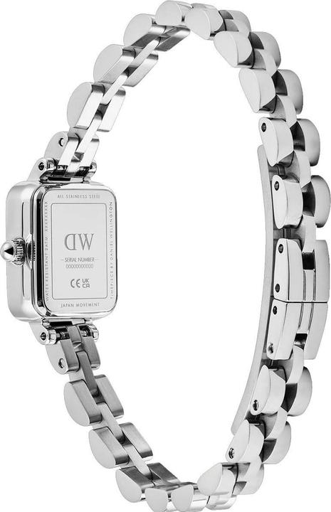 Produktbild Daniel Wellington - Quadro Mini 15.4x18.2 Arch 3-Link White Sunray Silver DW00100844 (Analoguhr)