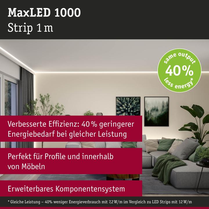 Produktbild Paulmann MaxLED 1000 Stripe (Warmweiss, 100 cm, Indoor)
