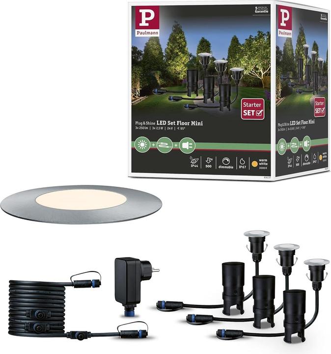 Produktbild Paulmann Outdoor Plug & Shine Floor Mini Starterset (95 lm, IP65)