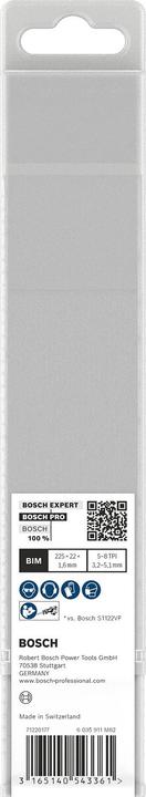 Actual product image Bosch Professional Zubehör PRO Multi Material Demolition S1110VF blade, 1.6 x 22 x 225 mm, 25 pcs.