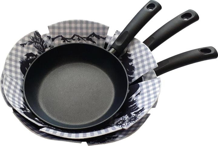 Angela Bruderer Pfannenschutz aus Filz «Scherenschnitt» 3er-Set (35 cm)
