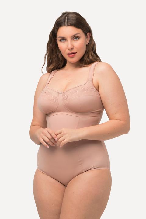 Immagine prodotto Ulla Popken Body modellante con ricami, power mesh e spalline regolabili (120 C)
