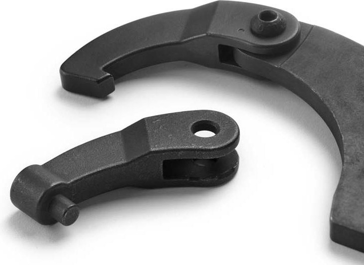 Produktbild Amf Gelenk Hakenschlüssel (Schlüssel mit Nase für Nutmuttern Set Satz 35 – 155 mm, 6-teilig inkl. Tr