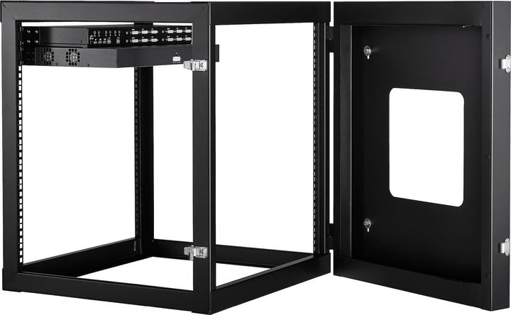 Produktbild StarTech 12 HE offenes 19 Zoll Server Rack mit Scharnier - 55cm tief (12 HE, 19 Zoll Rack)