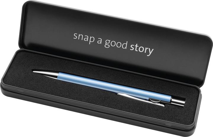 Actual product image Pelikan Ballpoint pen Snap Metalic K10 Frost blue in case (Light blue, Metallic, 1x)