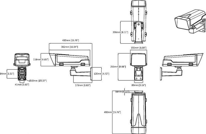 Productafbeelding Axis T93F10 Camerabehuizing polymeer (Huisvesting)