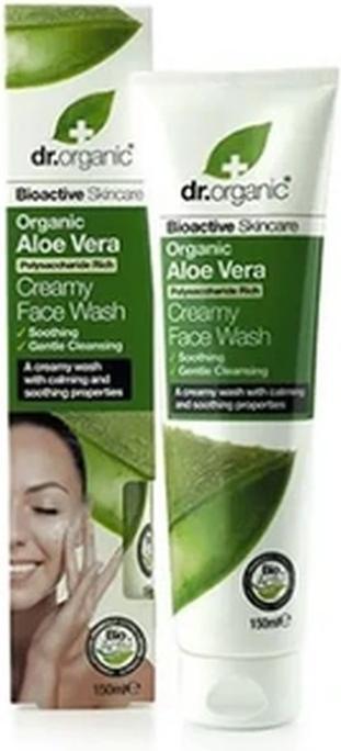 Produktbild Dr. Organic Dr Organic Aloe Vera Cream Face Wash 150ml (Reinigungsschaum, 150 ml)